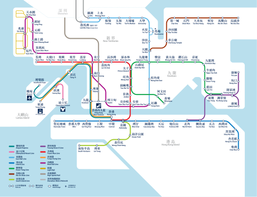MTR map